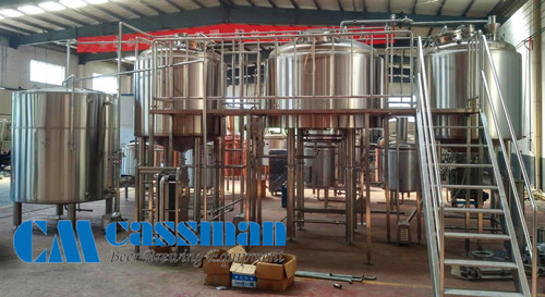 Equipo de cervecería de tres recipientes 2000L