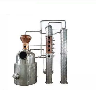 Destilador de cobre, alcohol industrial, equipo de destilación de whisky